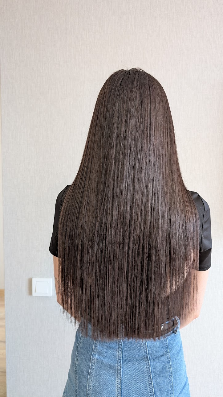 Нарощення біо волосся - Після